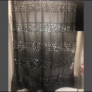 Sinatra Sequin Shower Curtain